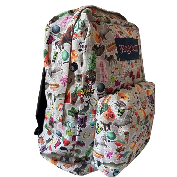 Jansport Full-Size Backpack With Fun Emoji & Animal Print - Picture 8 of 9